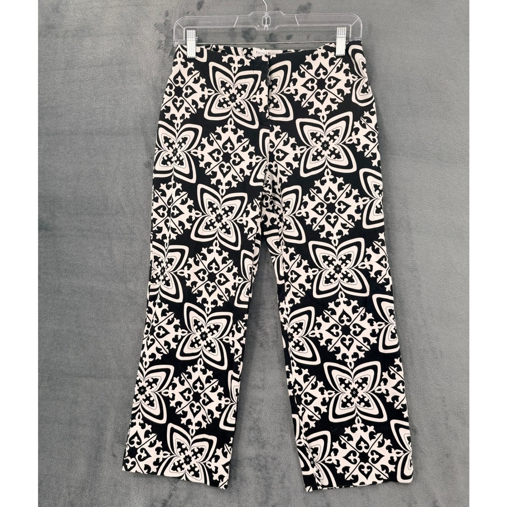 White House Black Market Pants Womens Size 4 Straight Leg Boho Office Abstract
